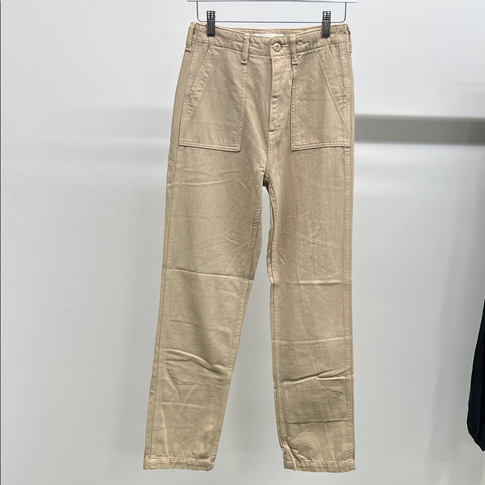 Denim Forum Beige Utility Pants